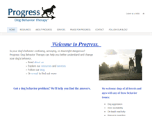 Tablet Screenshot of progressdog.com